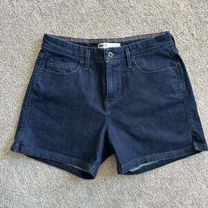 Levi's Women’s Denim Jean Shorts Dark Blue 4.5” inseam